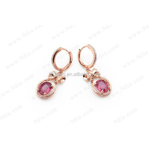 New Model Earrings 14K Rose Gold Earring Wholesale